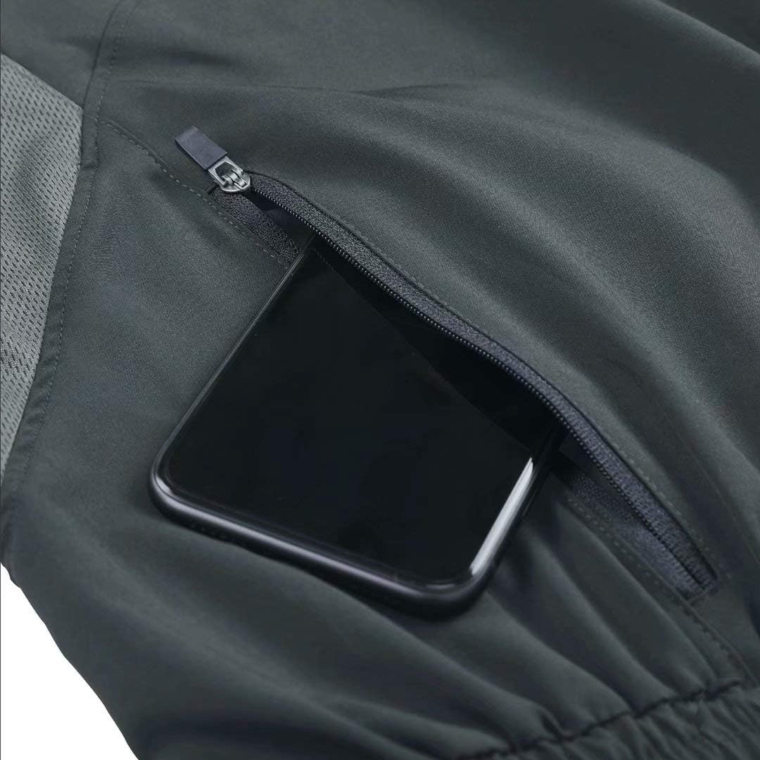 Herrensportshorts, schnell trocknend, leicht, mit Reißverschluss in Tasche – Bild 5