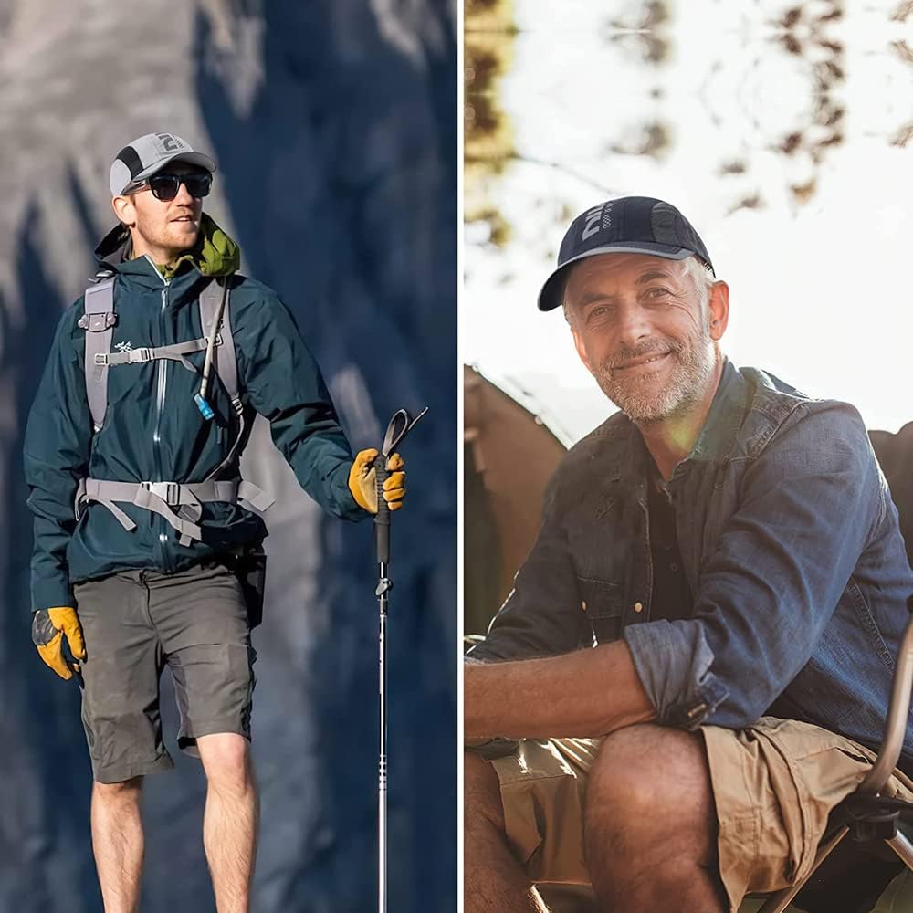 Packung mit 2 Baseballkappen, Männern und Frauen, Baseballkappe im Freien, einstellbarer Hut, Unisex -Baseballkappe, Spitzenkappe für Männer und Frauen, einstellbar, für Frauen, Männer, Outdoor, Sport und Reisen – Bild 6