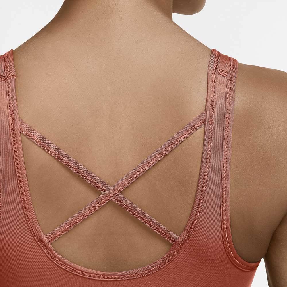 Nike dri fit Swoosh Ikon Clash Medium Support Riemchen Sport Bra XS, Brown – Bild 3