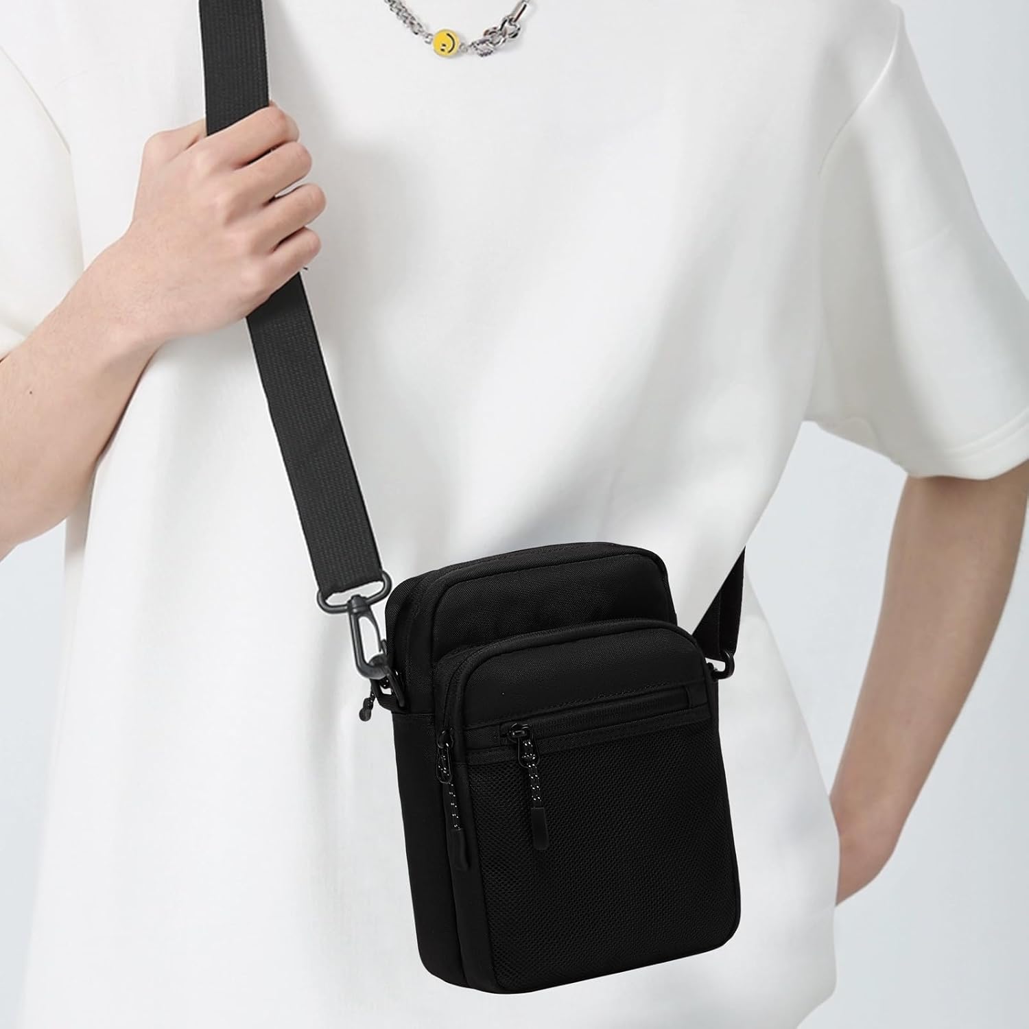 Lohol Small Umhängetasche für Männer & Frauen, Umhängetasche, Gesandte Tasche, Schlinge, Crossbody -Tasche für Arbeit, Reisen, Alltag, Lila, Messenger – Bild 6