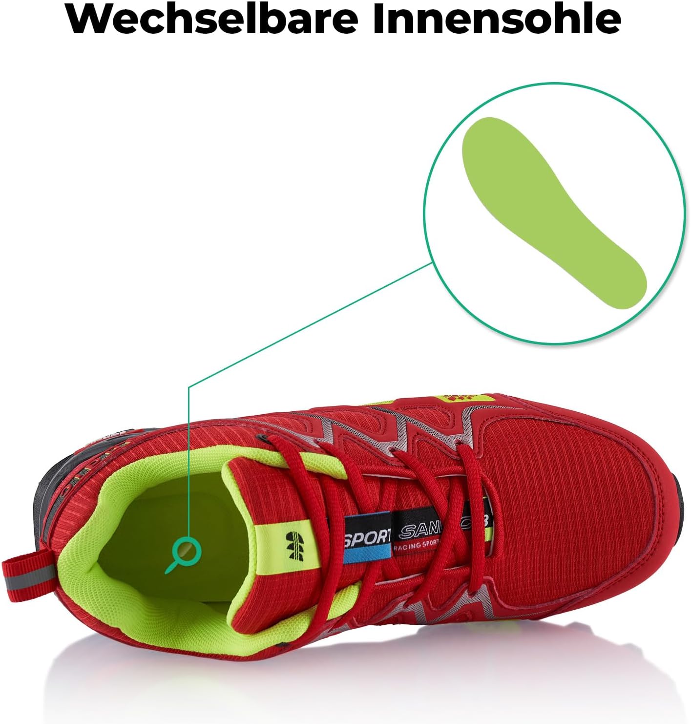 Fusskleidung® Frauen-/Herren -Wanderschuhe, atmungsaktiven Trail/Running/Trekking -Schuhen – Bild 5