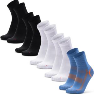 Dänische Ausdauerquarter-Profi-Sportsocken (3 | 5 Paare), Schweißschläger, atmungsaktives und Anti-Blister, Unisex, für Männer und Frauen