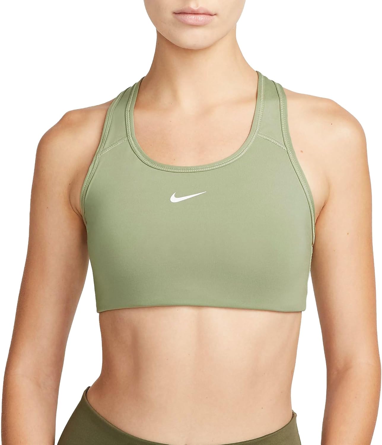 Nike Damen Swsh Hoodie, - 386 Ölgrün