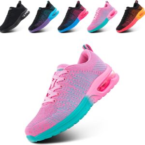 Hitmars Laufschuhe Damen Turnschuhe Atmungsaktiv Sneaker Damen Sportschuhe Leicht Joggingschuhe rutschfest Straßenlaufschuhe Walkingschuhe Running Fitnesss GR.36-42