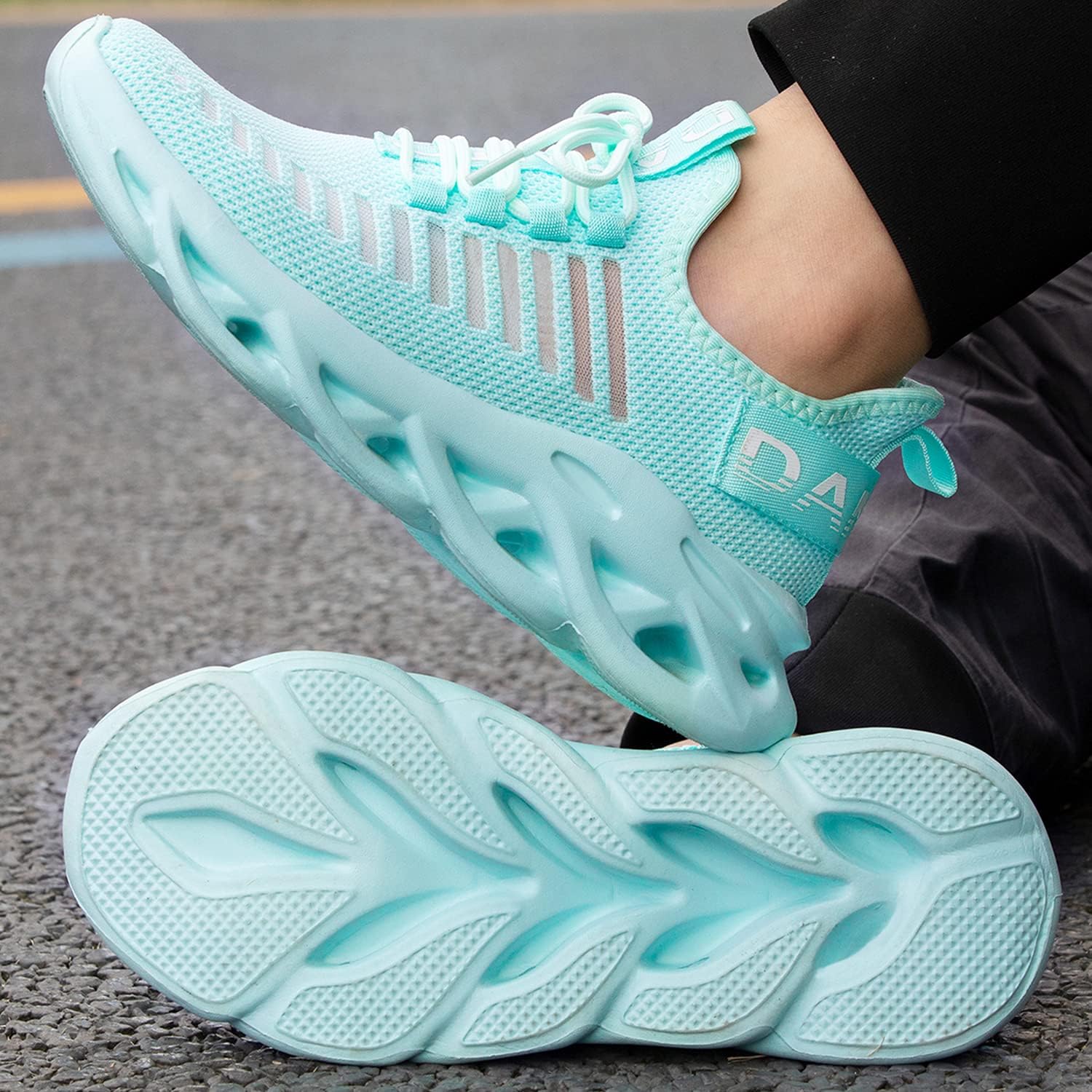 Dannto Herren/Damen-Laufschuhe, Trainer, leichtes, atmungsaktives, rutschfeste Sportschuhe, modisches Fitnessstudio, Fitness, Outdoor, Straßenlaufschuhe – Bild 8