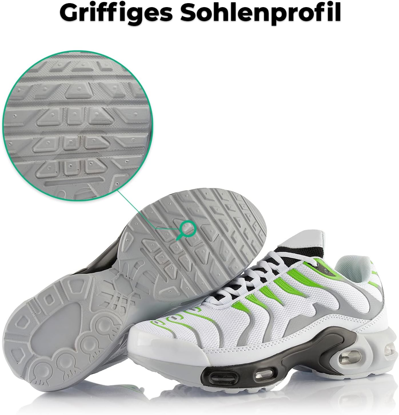 Fusskleidung® Trainer für Frauen und Männer, gepolsterte Sportschuhe, leichte Laufschuhe – Bild 4