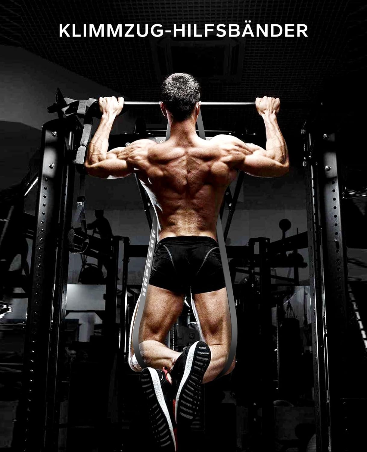 HAPBEAR Resistance Bands - Fitnessbänder Widerstandsbänder Set 5 - Pull up Band & Klimmzugband Für Krafttraining, Training, Stretching, Physikalische Therapie, Muskeltraining – Bild 5