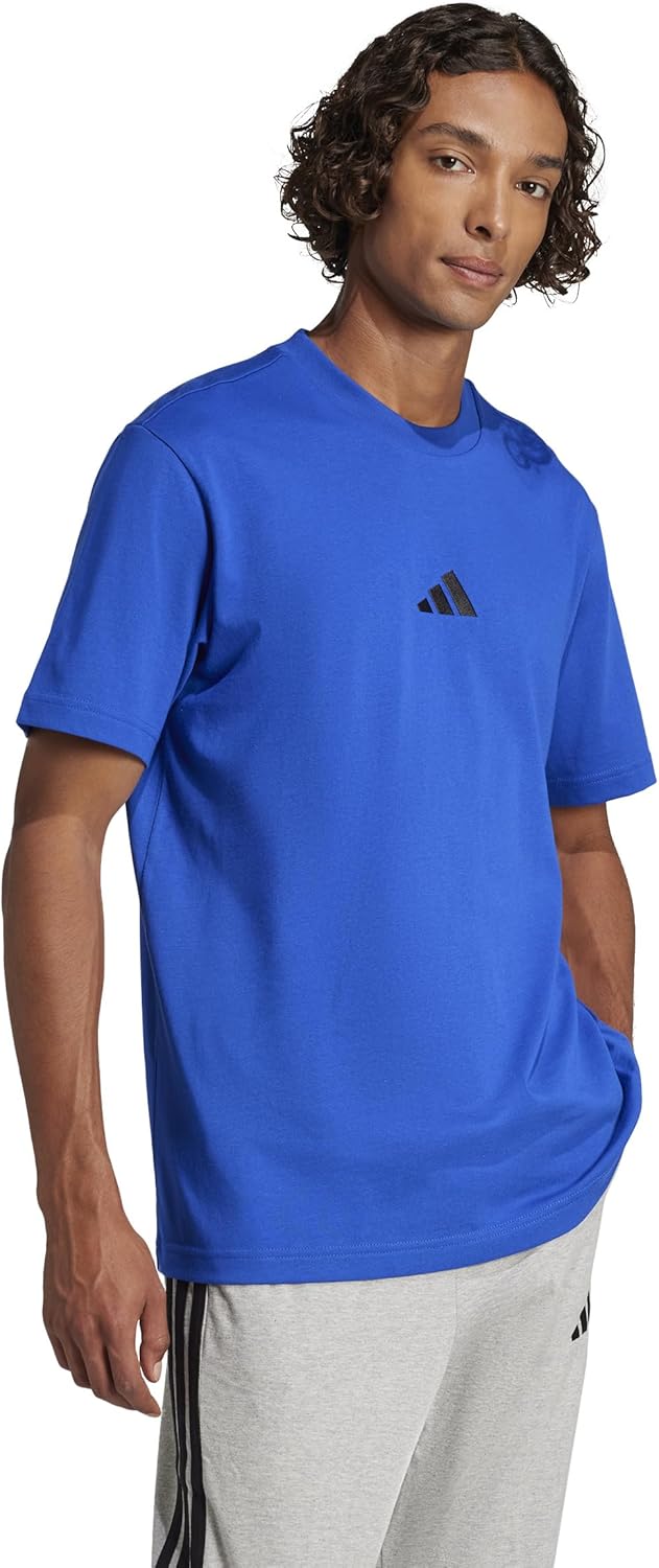 adidas herren Essentials kleines Logo Single Jersey Tee T-Shirt – Bild 2