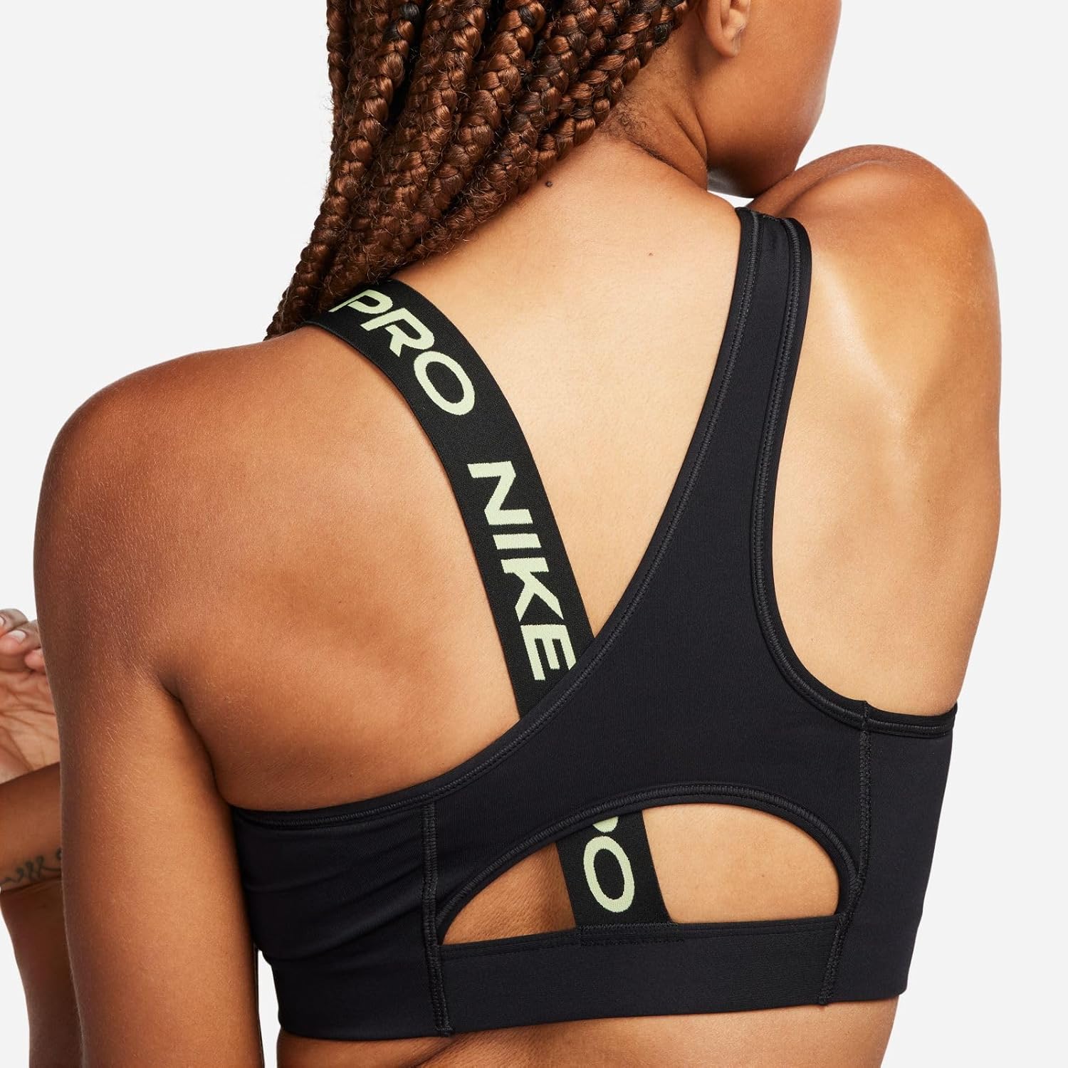 Nike Women's W NP DF SWSH Asymmetrische BH Sports Bra – Bild 6