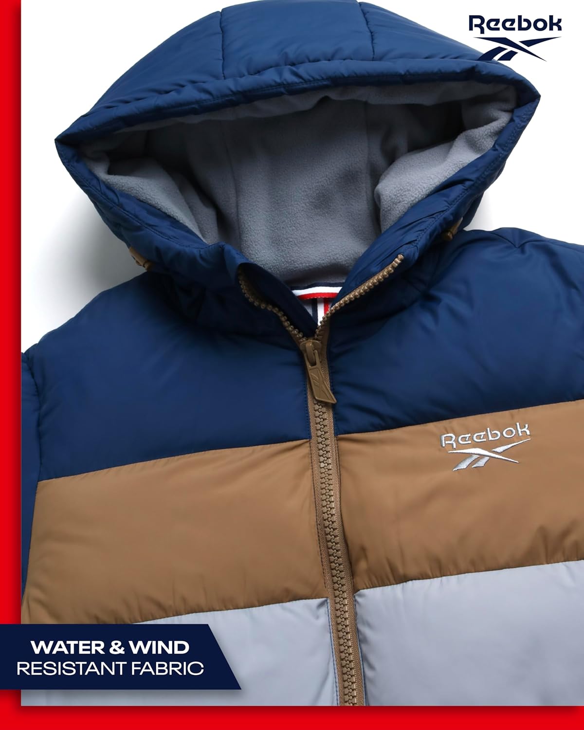 Reebok Männerpuffer Parka Mantel – Bild 4