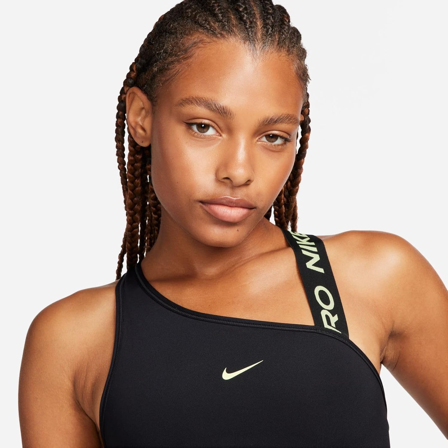 Nike Women's W NP DF SWSH Asymmetrische BH Sports Bra – Bild 5