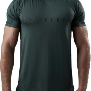 Satire Gym – Atmungsfreies Sporthemd von Herren – eng und schnell trocknendes Fitness -T -Shirt – Sportbekleidung für Fitnessstudio & Bodybuilding