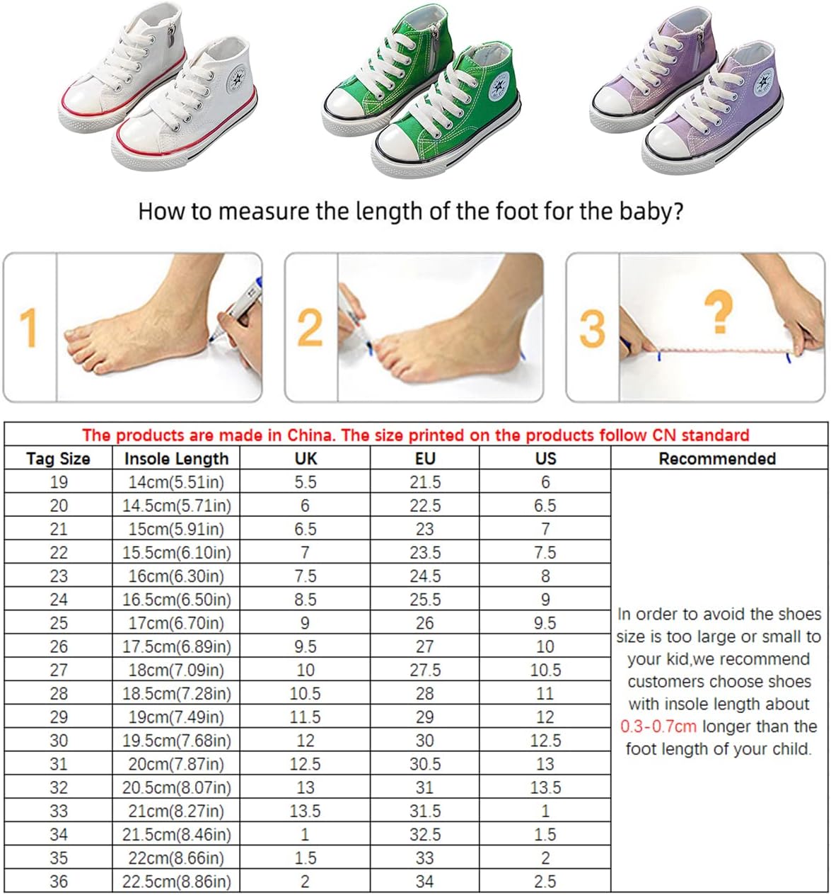 Debaijia Canvas Schuhe Kindertrainer Jungen Laufschuhe Trainer Mädchen Sportschuhe Nicht-Schlupf-Freizeitschuhe Straße Laufschuhe – Bild 6