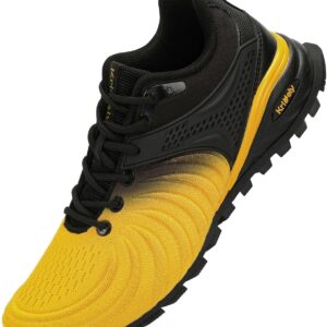 Kricely Herren Trail Laufschuhe, Straßenlaufschuhe, Trainer, leichte Wanderschuhe, Fitnessschuhe, Trekkingschuhe