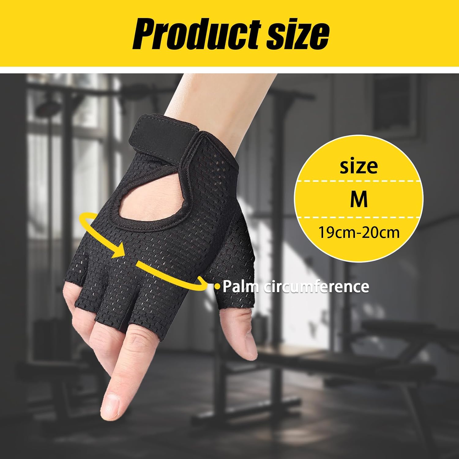 Sangfun -Handschuhe für Fitness, atmungsaktive Trainingshandschuhe, Krafttrainingshandschuhe, Fitnesshandschuhe Männer Frauen, atmungsaktives Mesh -Fahrradhandschuhe im Freien – Bild 2
