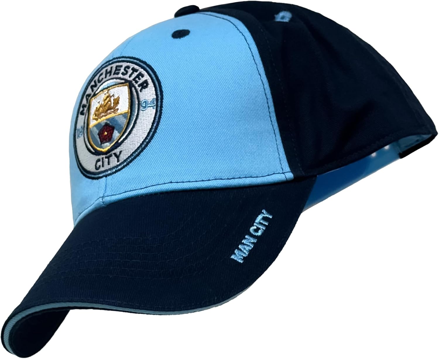 Fan Ink Manchester City Cap Lizenzierter Man City Verstellbarer Schnapphut, 1 Abdeckung ohne Logo, eine Größe, 1 Abdeckung ohne Logo – Bild 4