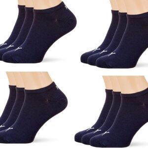 Puma, Unisex -Trainer/Sportsocken, 12 (Puma Unisex Sneaker Plain 12p) – Marine, Größe: 43-46
