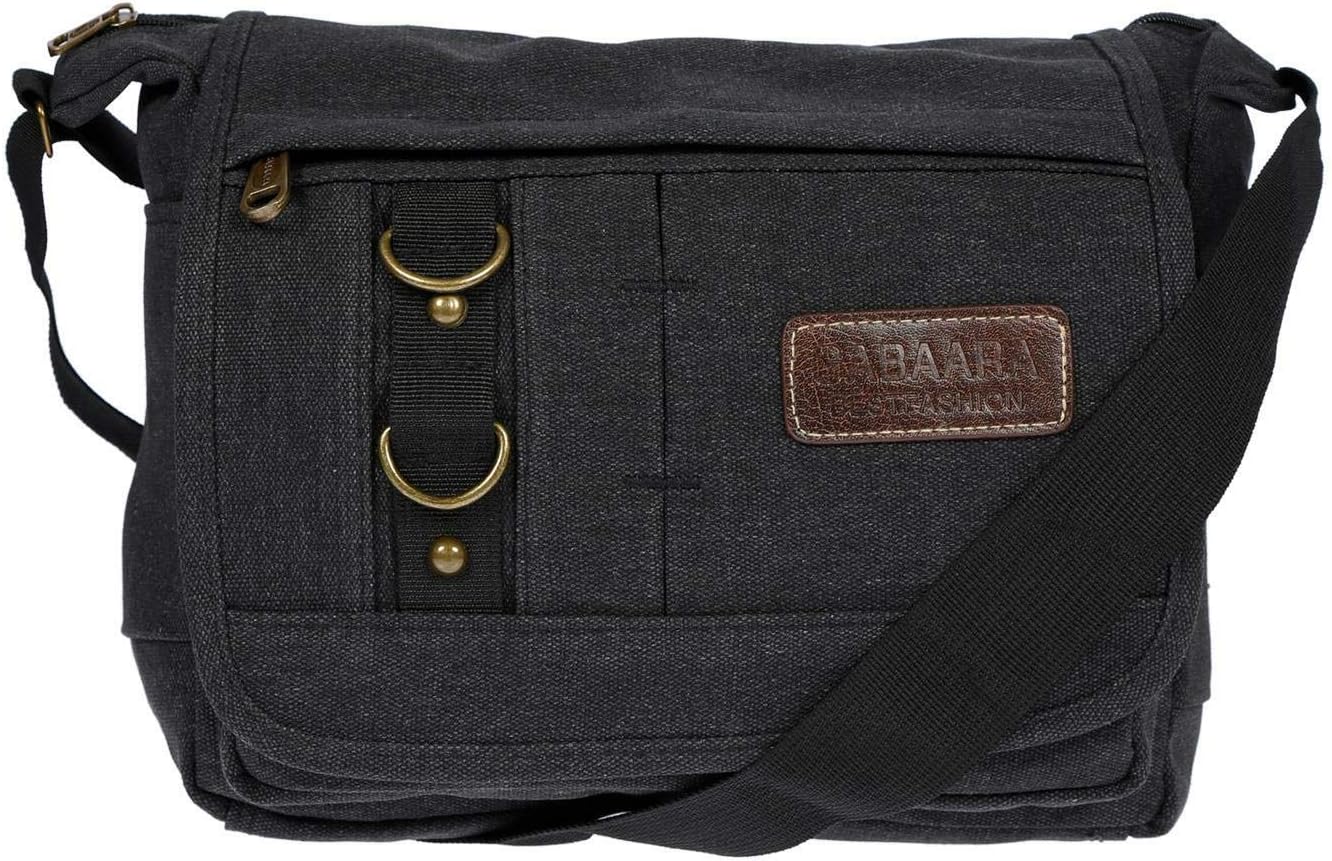 Christian Wippermann Damen -Leinwand -Umhängetasche in verschiedenen Farben, schwarz – Bild 2