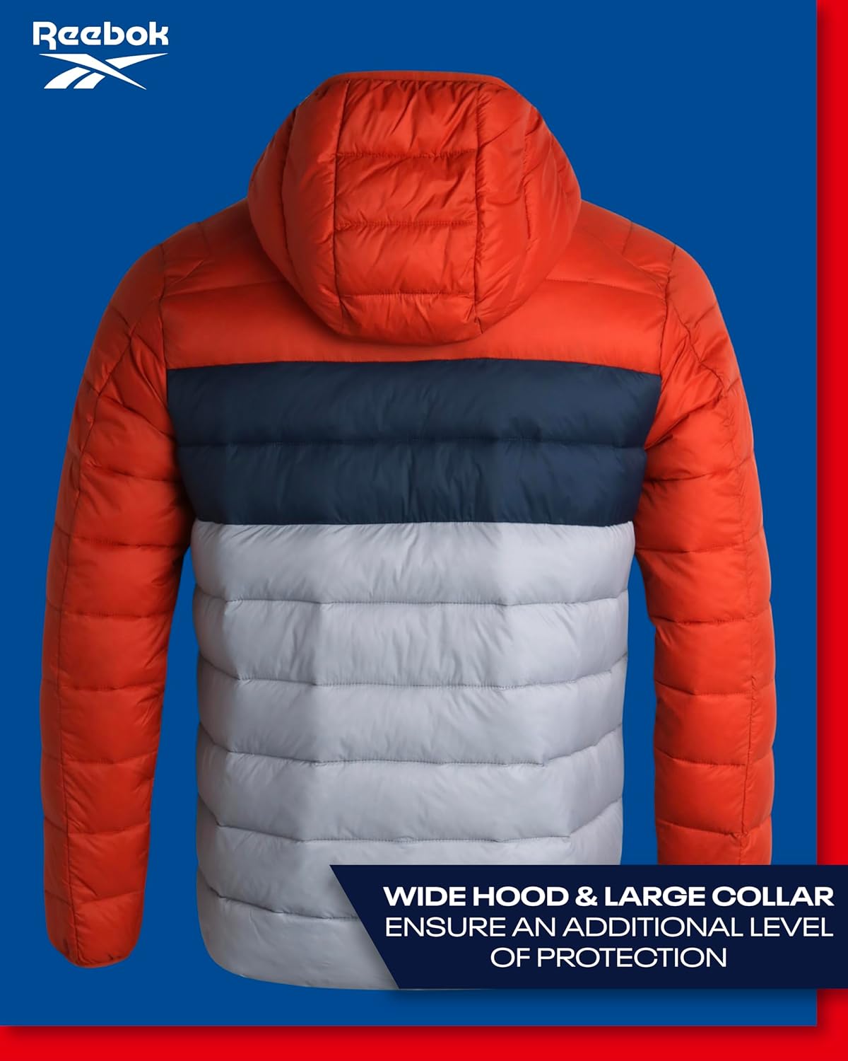 Reebok Mens Packbares wetterfestes Gletscherschild gestapfe Jacke isolierte Kapuzenjacken für Männer (S-XL) – Bild 6