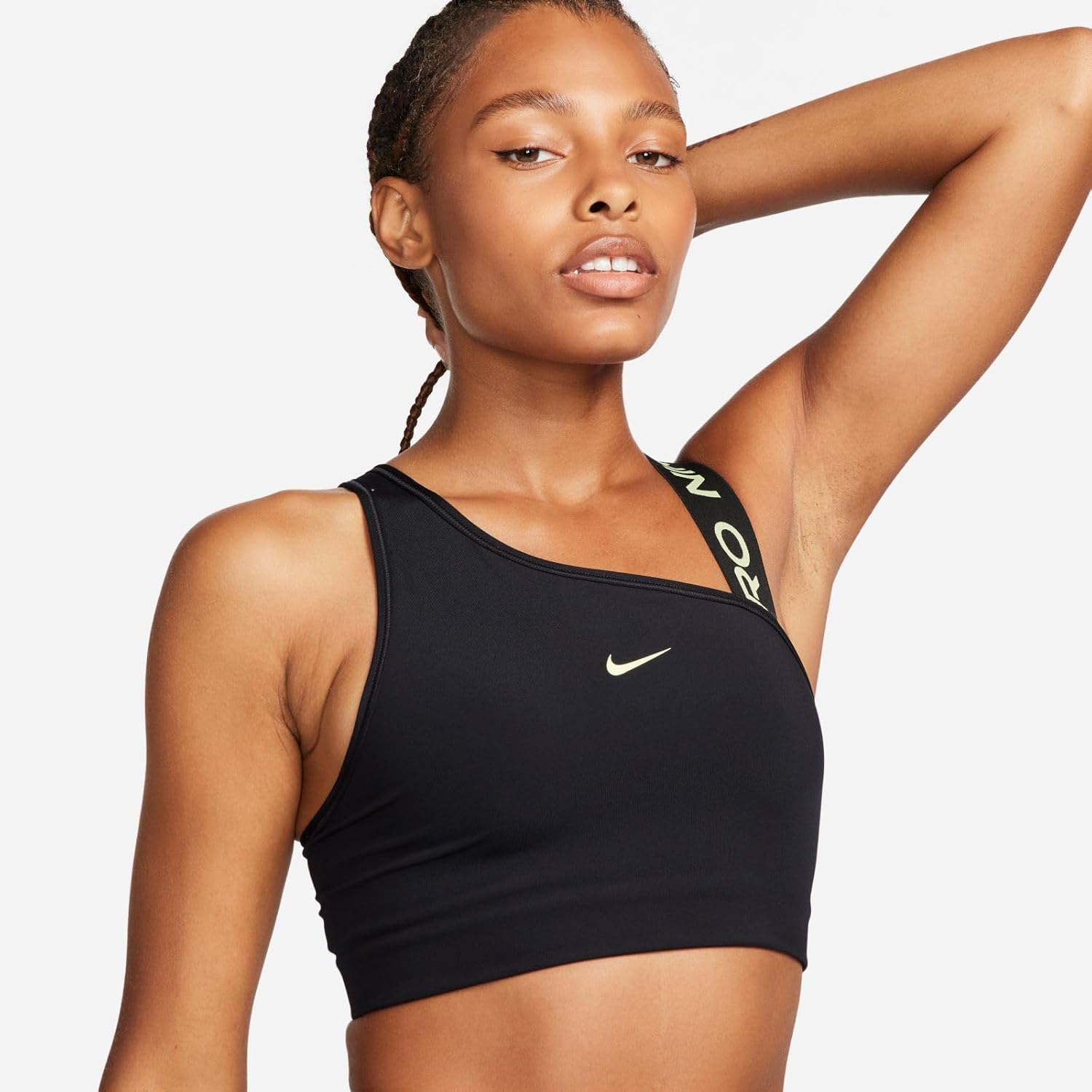 Nike Women's W NP DF SWSH Asymmetrische BH Sports Bra – Bild 2