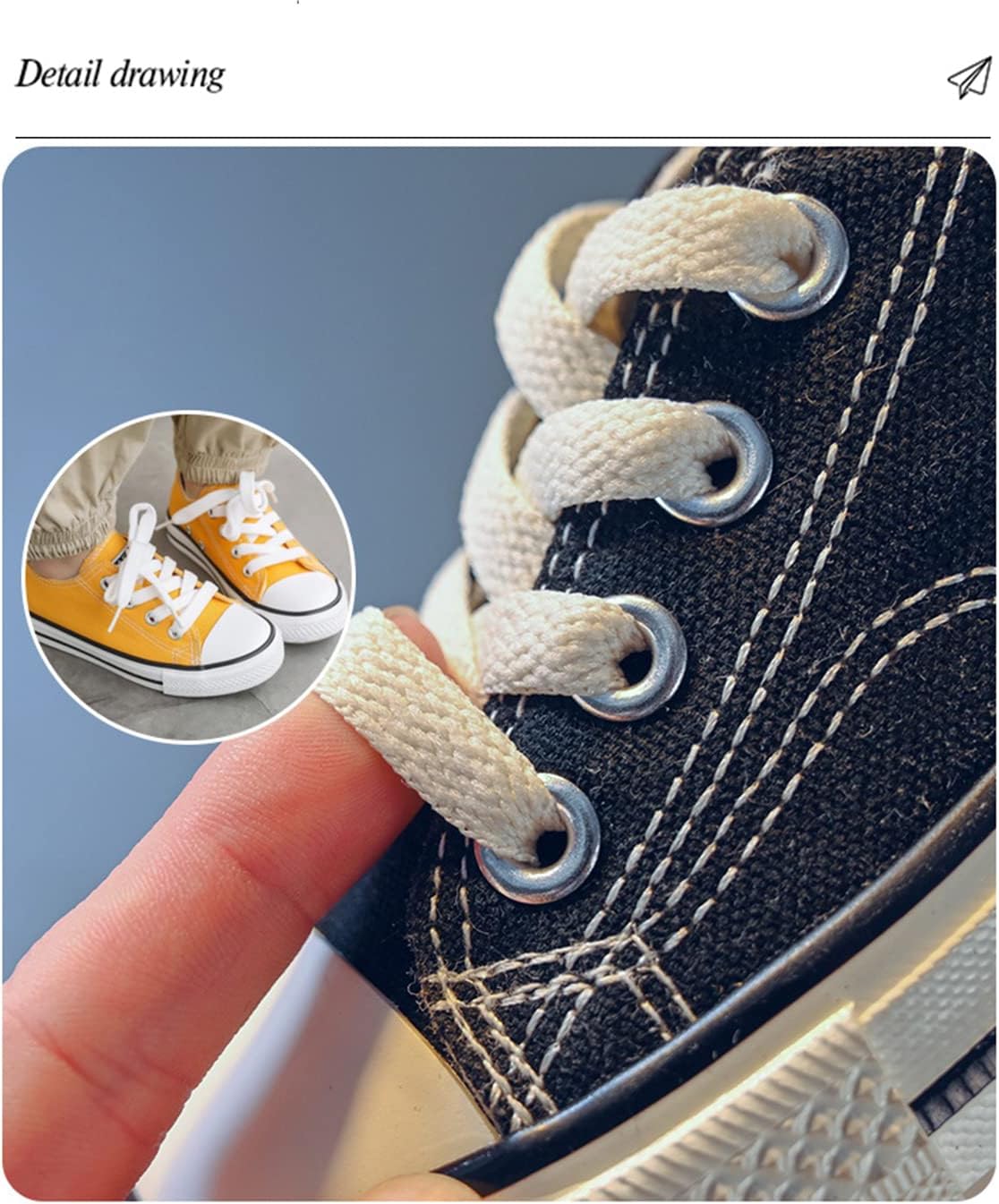 Debaijia Canvas Schuhe Kindertrainer Jungen Laufschuhe Trainer Mädchen Sportschuhe Nicht-Schlupf-Freizeitschuhe Straße Laufschuhe – Bild 3