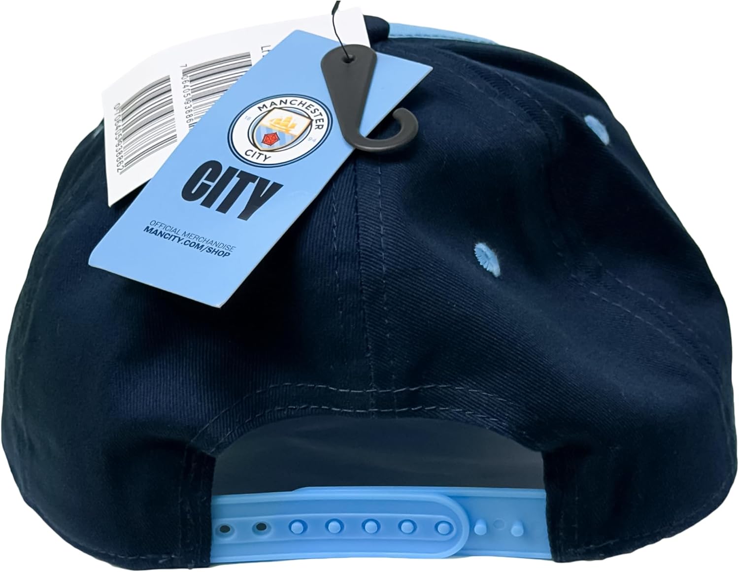 Fan Ink Manchester City Cap Lizenzierter Man City Verstellbarer Schnapphut, 1 Abdeckung ohne Logo, eine Größe, 1 Abdeckung ohne Logo – Bild 5