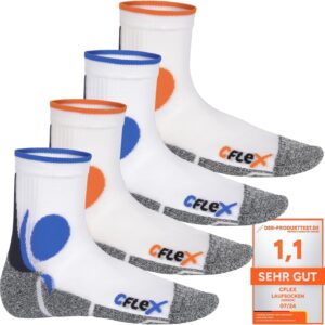 CFLEX -Frauen- und Herren -Lauffunktionsocken (4 Paare) laufende Socken