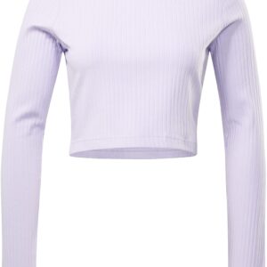 Reebok Damen Yoga Rib Langarm T-Shirt, Lila, L/S, Lila, XS