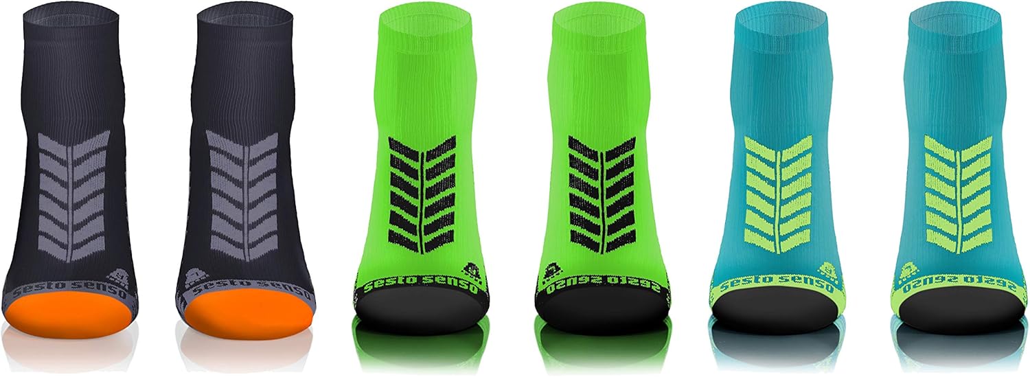 Sesto Senso Sports Socken Frauen Männer 3 bis 12 Paare farbenfrohe Sportsocken laufen Socken Socken – Bild 3