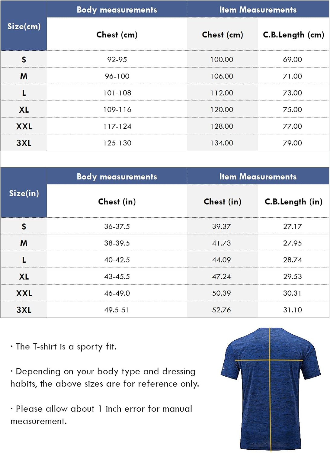 Peakwell Herren Sport T-Shirt Kurzarm funktionelles Hemd mit reflektierenden Streifen für Fitness, Training, Fitnessstudio – Bild 2