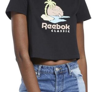 Reebok Classics Damen-T-Shirt, schwarz