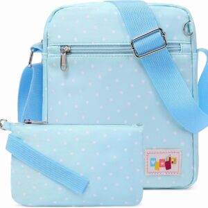 Mygreen Dot Dot -Leinwand -Rucksack / Schultasche, moderne, schöne, leichte Buchtasche für Frauen und Mädchen grau