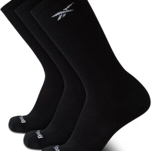 Reebok Sports Socken Männer 3 Pack gezielte Kissensocken atmungsaktive Baumwollmischsocken für Männer (Schuhgröße 6-13)