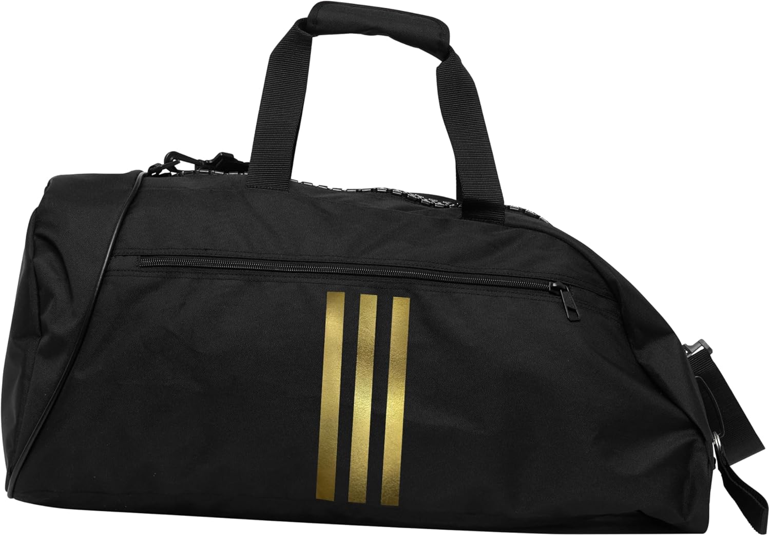 Adidas Training Sportsack 2-in-1 Schwarz/Gold 59 Liter, Schwarz, Rucksack – Bild 3