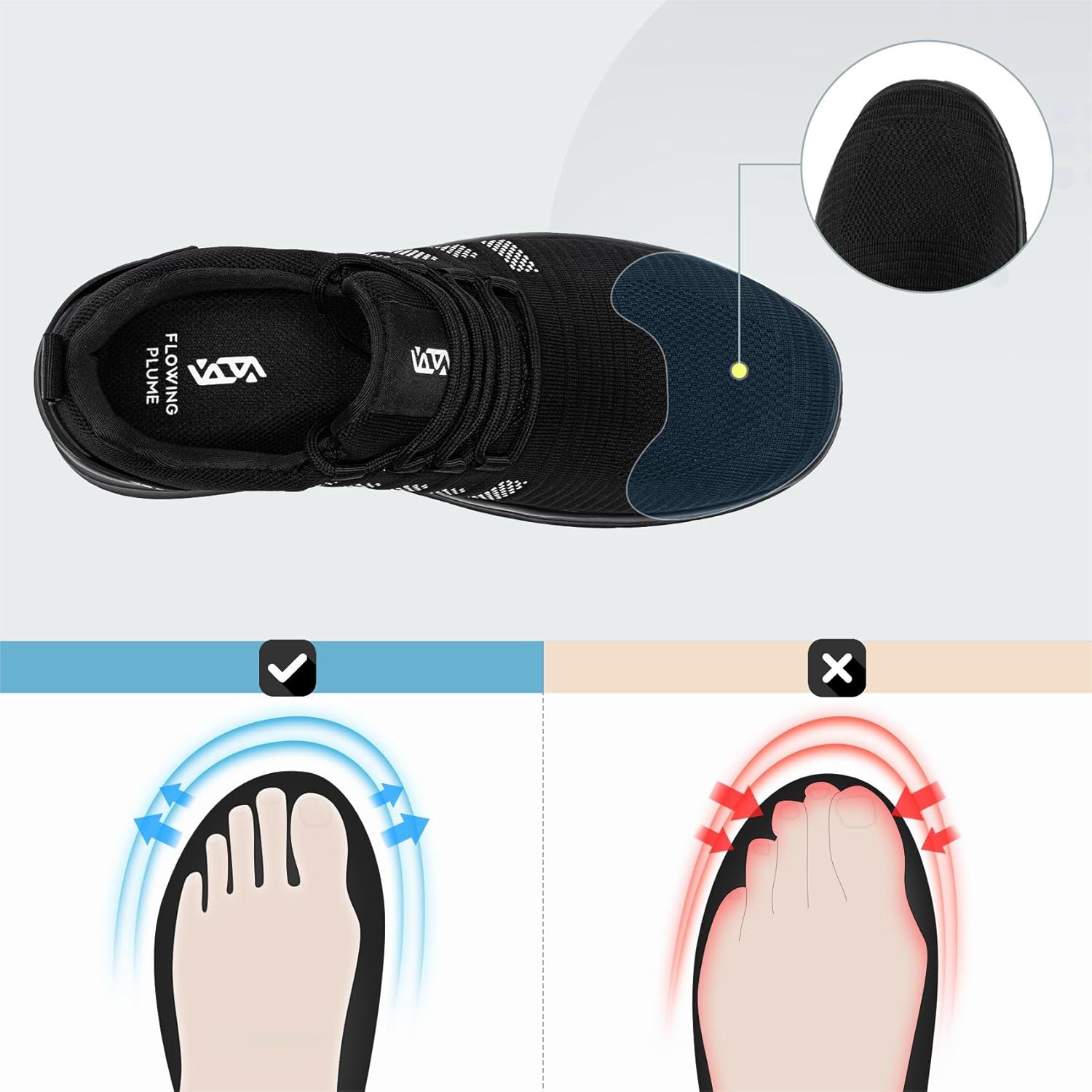 Fließende Feder wasserdichte Laufschuhe Frauen Sportschuhe Leichte Trainer Laufschuhe Wanderschuhe Jogging Schuhe Fitness Trainer – Bild 6