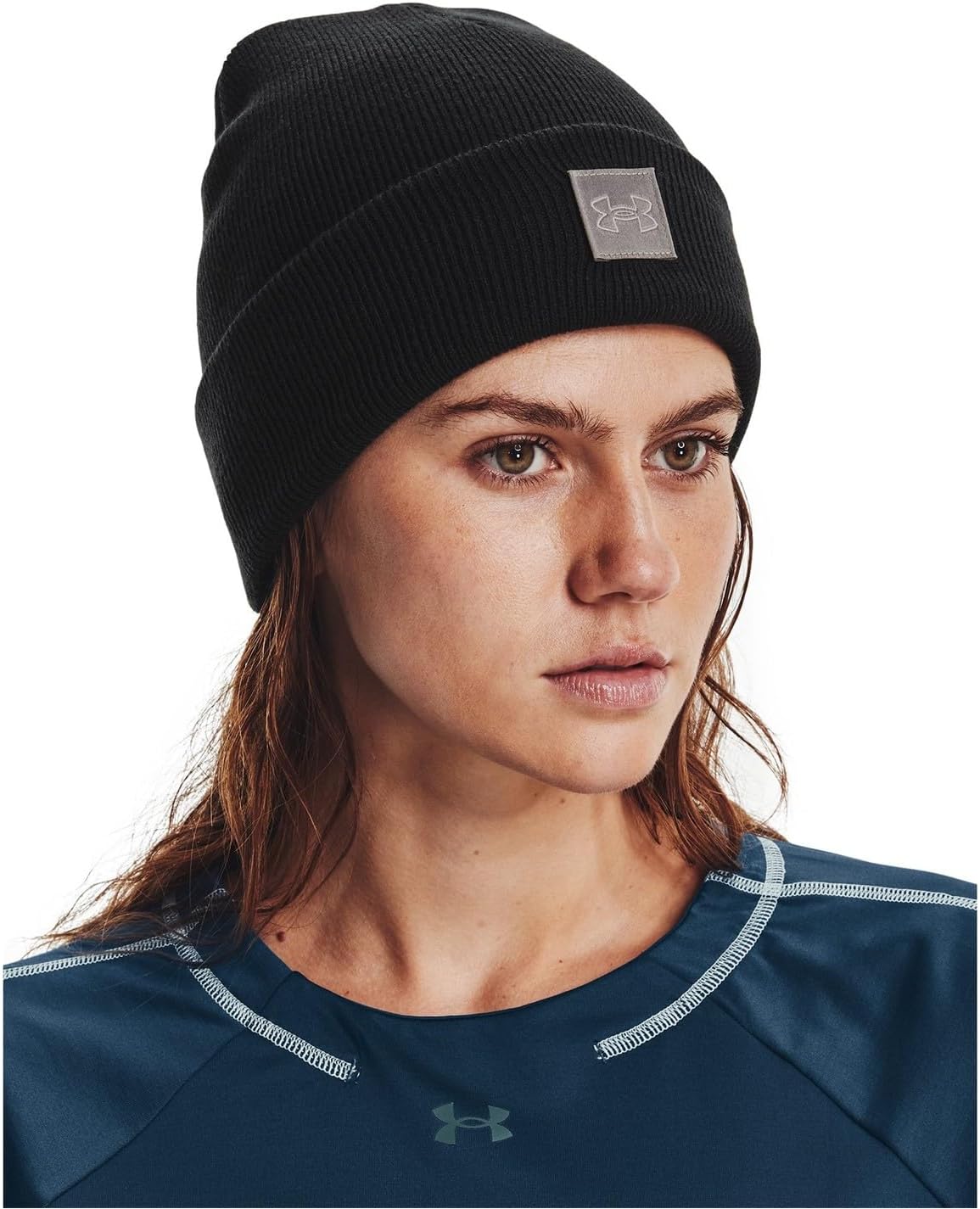 Under Armour Damen UA Halbzeitmanschetten Mützen, schwarz, eine Größe – Bild 2