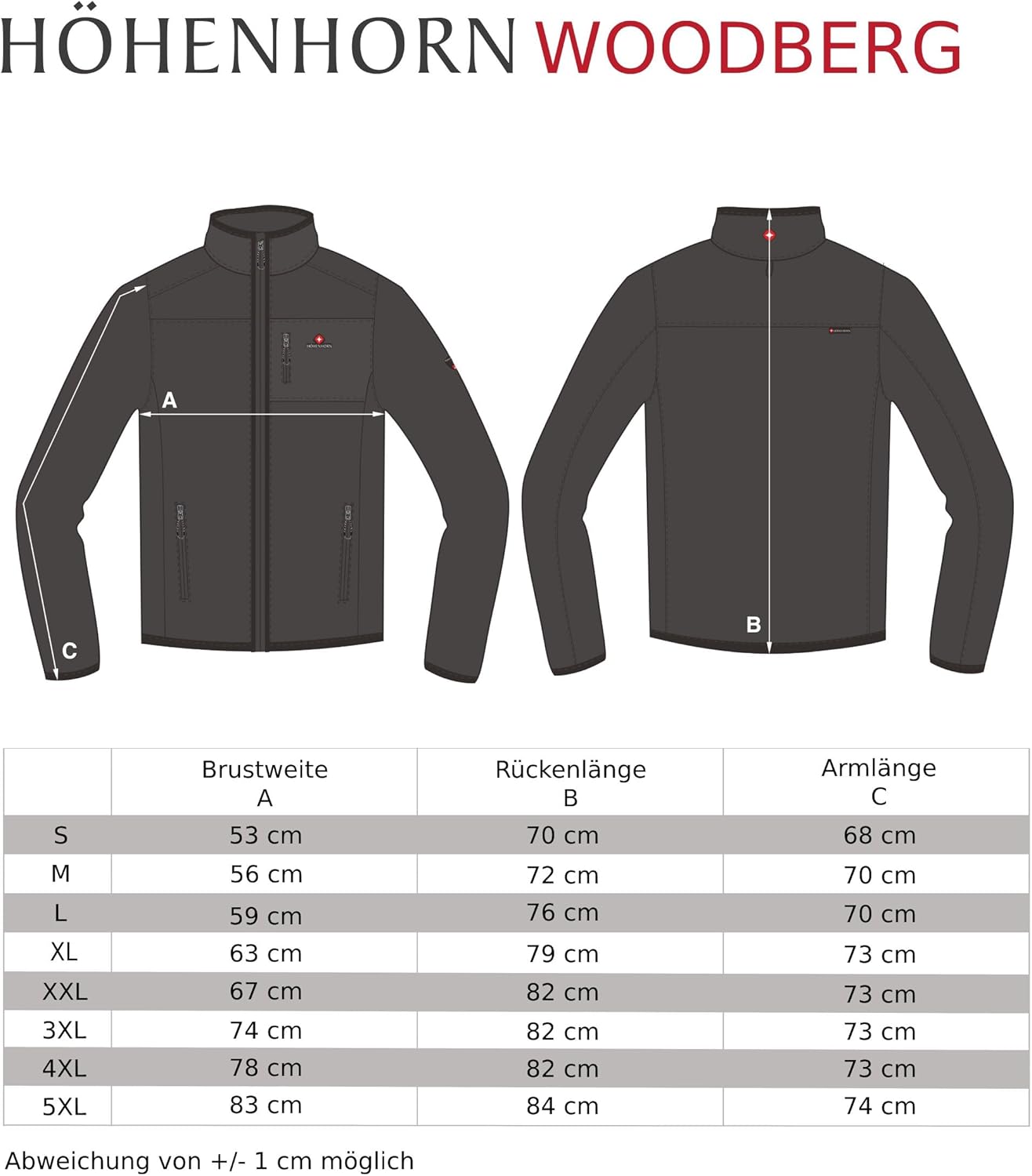 Hölhenhorn Woodberg Herren Hoodie Pullover Sweatshirt Hoodie – Bild 7