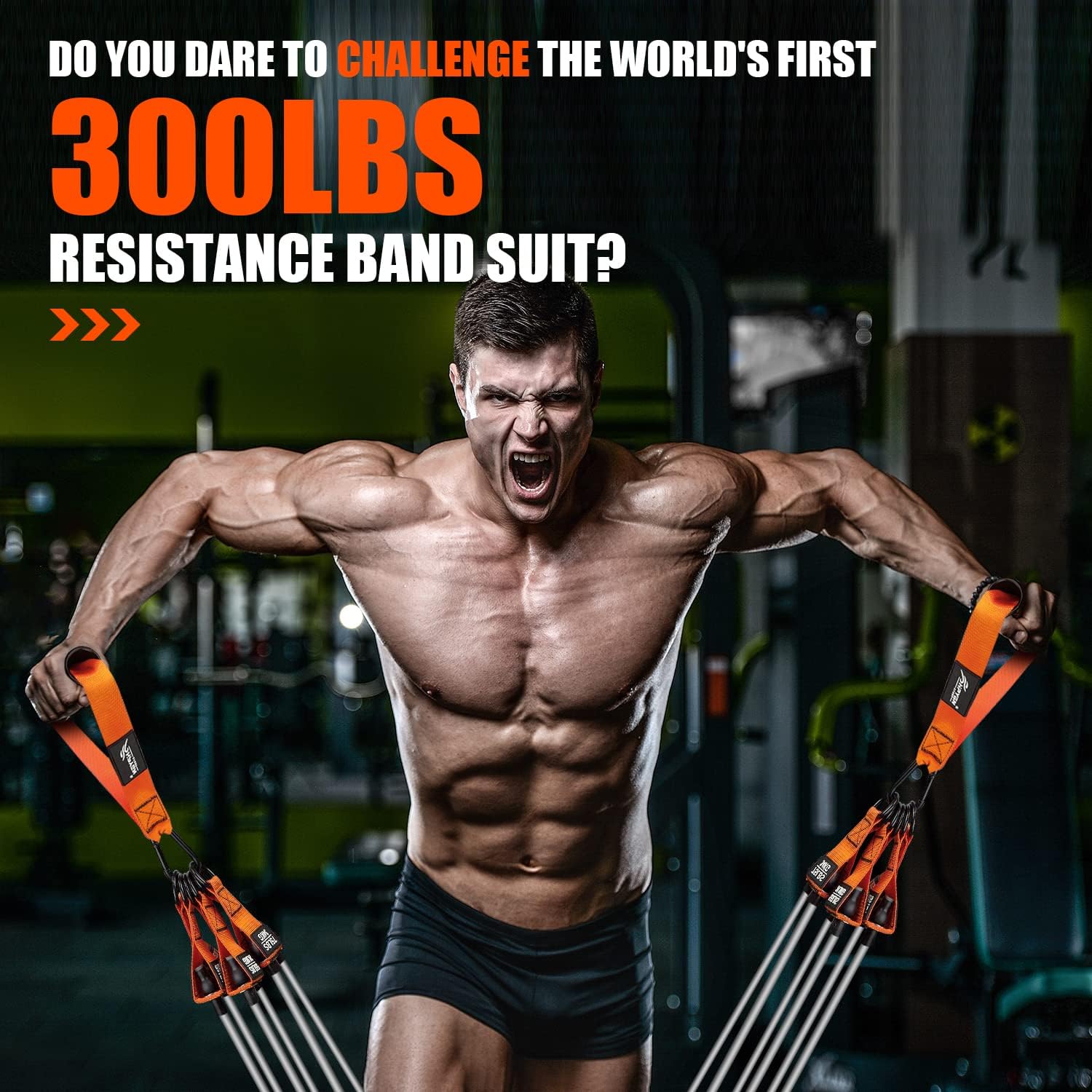 Widerstandsbänder, schwere Übungsbänder mit Griffen, Fitnessbands für Training, Trainingsbänder für Männer, Gewichtsbänder für Muskeltraining, Stärke, Schlank – Bild 3