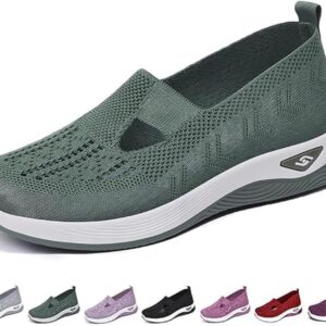Mfhmom Orthowalkway Orthopädische Schuhe Damen Sneaker Vermascht Sommer Laufschuhe Leicht Walkingschuhe Atmungsaktive Lässige Komfort Turnschuhe Breite Fuß Trainer Bequeme Outdoor Sportschuhe