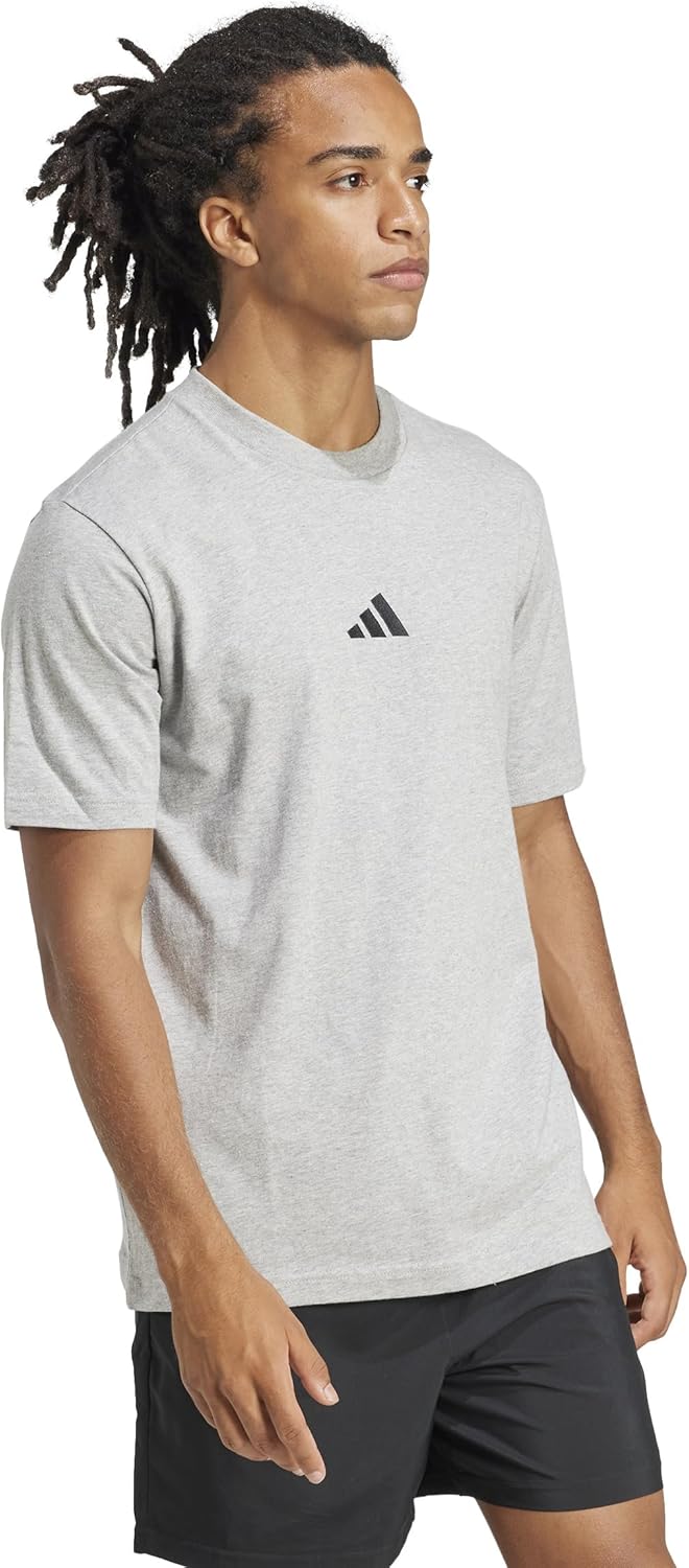 adidas herren Essentials kleines Logo Single Jersey Tee T-Shirt (1er Pack) – Bild 2