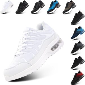 Hitmars Turnschuhe Herren Damen Sneaker Laufschuhe Air Luftpolster Sportschuhe Joggingschuhe Running Sport Schuhe Leicht Atmungsaktiv Fitness Outdoor Schwarz EU 36-48