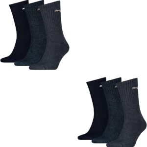 Puma Unisex Sports Socken, Cush Crew, 6 Paare, 321 – Marine, 43-46