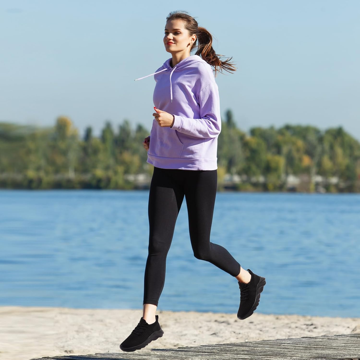 Zgpwzwl Trainer Frauenschuhe Trainer Sportschuhe Laufschuhe atmungsaktive Innenschuhe Fitness Schuhe Leichte bequeme Slip-on-Schuhe Tennisschuhe – Bild 6