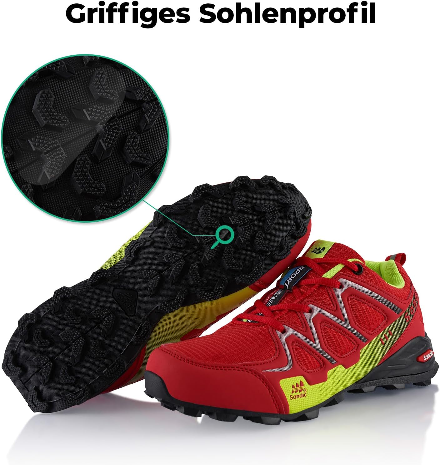 Fusskleidung® Frauen-/Herren -Wanderschuhe, atmungsaktiven Trail/Running/Trekking -Schuhen – Bild 4