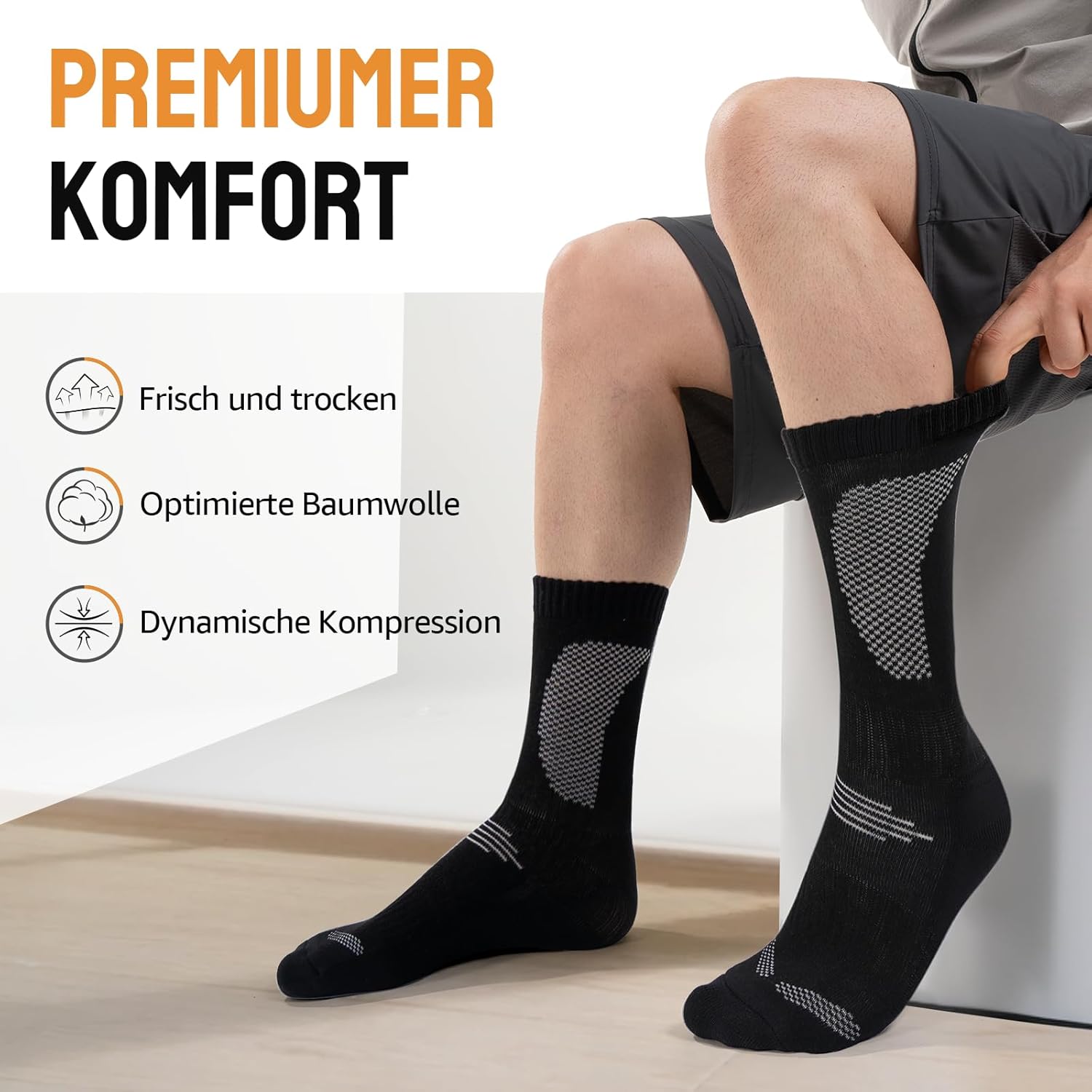 Chalier Frauen, Mädchen süße Socken, 5 Paare, farbenfrohe Baumwollsocken mit lustigen Tieren, vielseitig – Bild 4