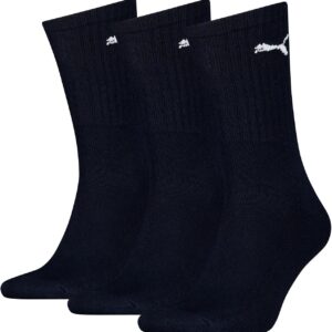 Puma Sport 3 Paare lange Sportsocken, Unisex Erwachsener Sport, 3 Paare, Blau, 12-14