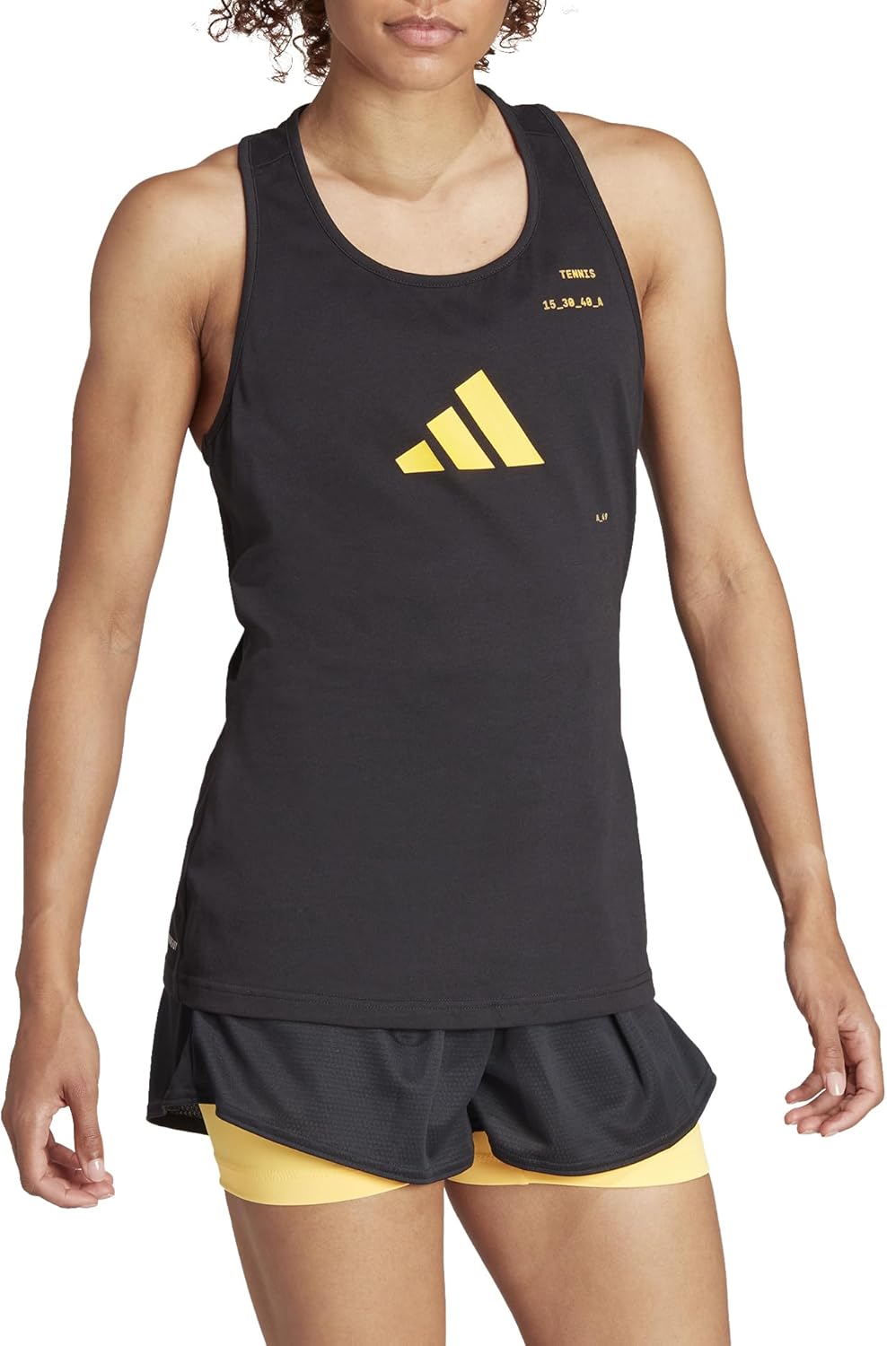adidas Frauen aeroready Tenniskategorie Grafik -Tanktop, Schwarz, xs – Bild 4