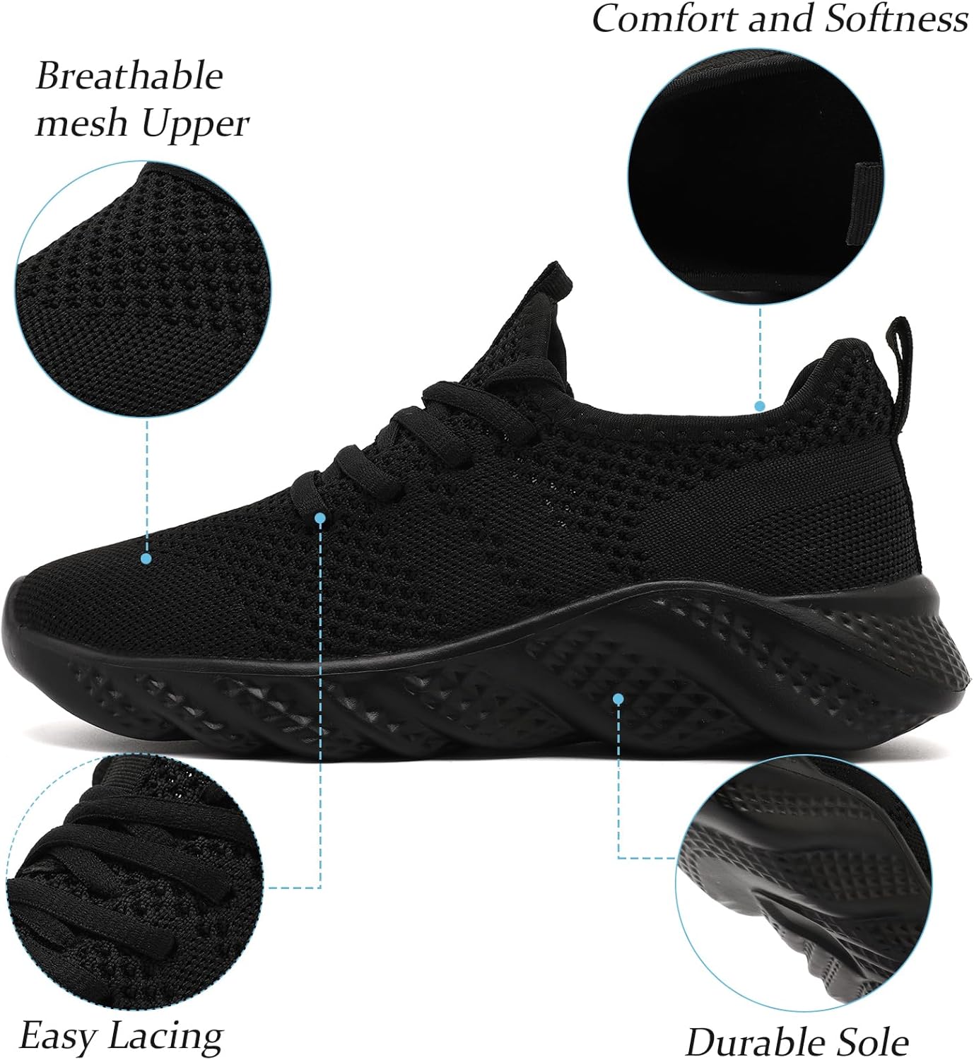 Zgpwzwl Trainer Frauenschuhe Trainer Sportschuhe Laufschuhe atmungsaktive Innenschuhe Fitness Schuhe Leichte bequeme Slip-on-Schuhe Tennisschuhe – Bild 2