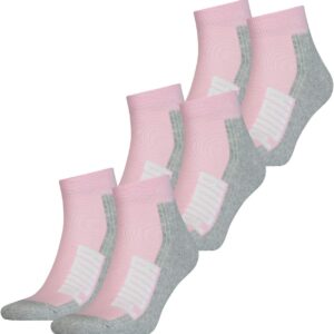 Puma BWT gepolstert Unisex Herren Frauenviertel Socken, Packung von 6, Schwarz, Weiß, Blau, Pink, 35-38, 39-42, 43-46, 83% Baumwolle, Basic Pink, 39/42, Basic Pink