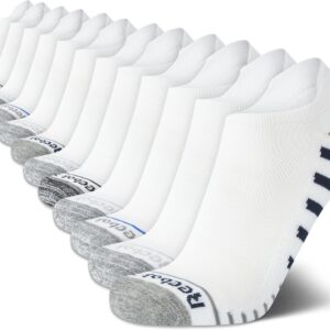 Reebok Herren Komfortkissen No-Show Low Cut Basic Socken (Packung von 12)